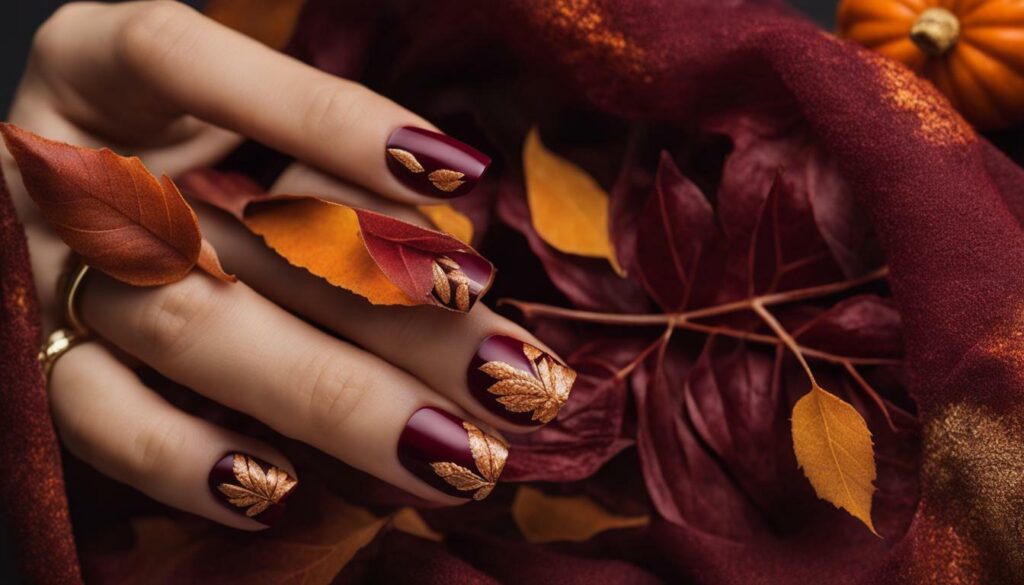 autumn nail art