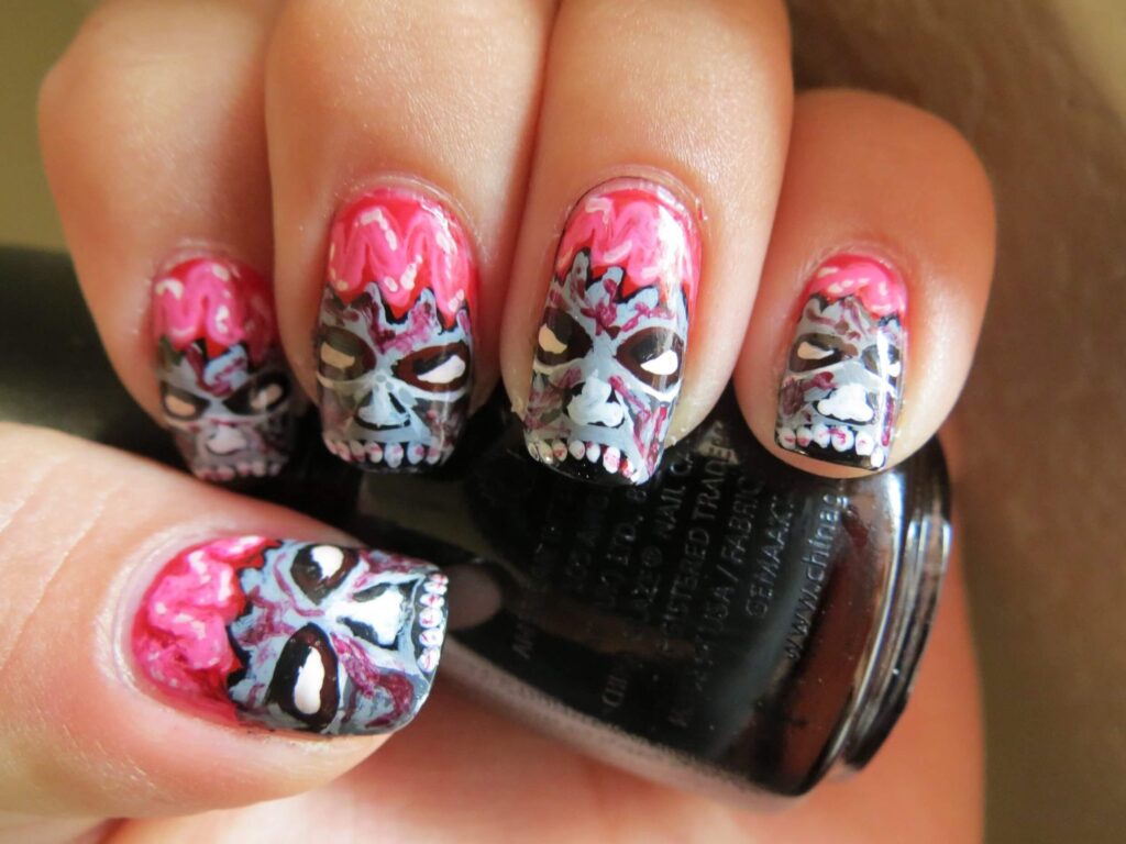 Zombie Nails Art Ideas for Halloween