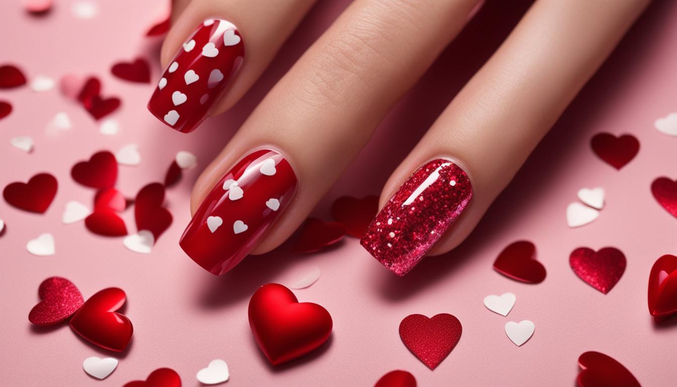 valentine's nails