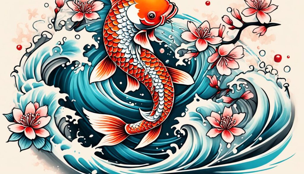Japanese koi fish tattoo