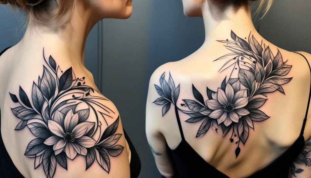 elegant women's shoulder tattoo designs