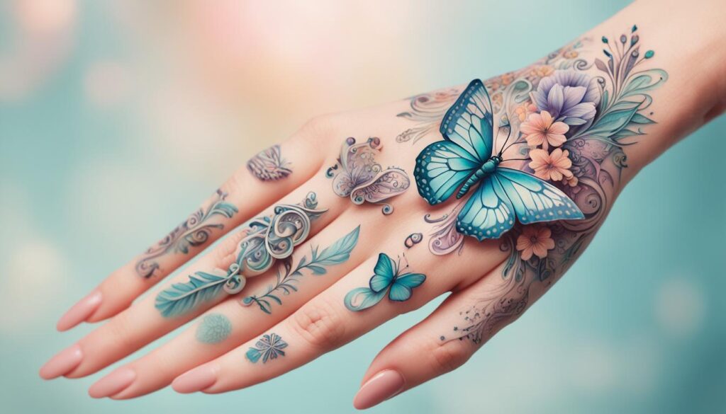 feminine hand tattoo inspiration