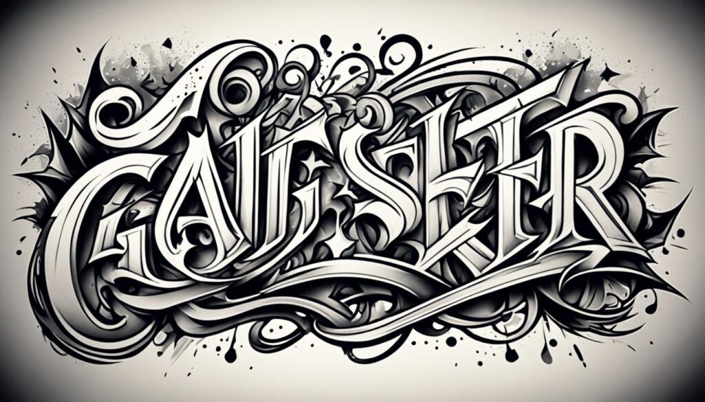 graffiti tattoo fonts