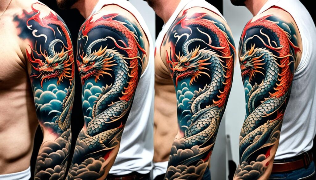 japanese dragon tattoo sleeve
